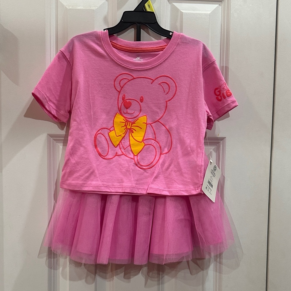 NEW Pink set two pieces with Bear Design size 3T